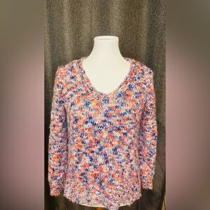 Lou & Grey for LOFT Multicolor Chunky Knit Sweater (Size S)